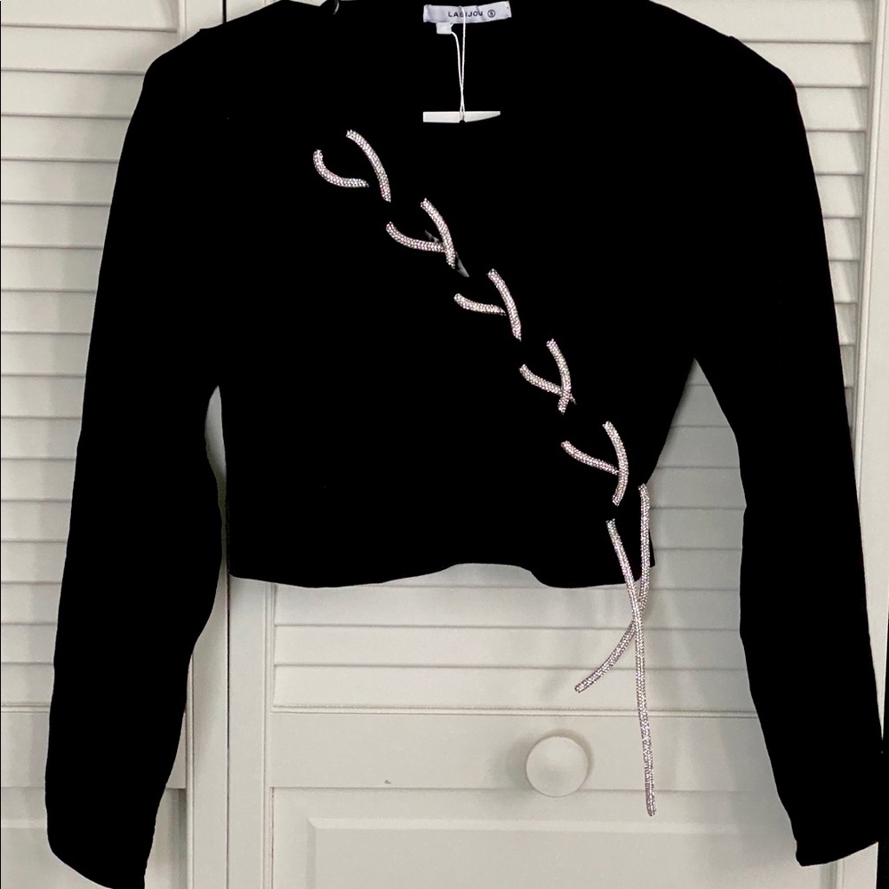 Long sleeve crop top